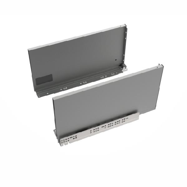 Slim T-box 4D комплект ящика 550мм, темно-серый, боковины h244мм, откр. от нажатия, для ДСП 16мм