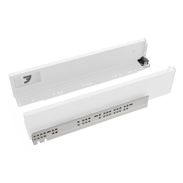 Slim T-box 4D комплект ящика 500мм, белый, h94мм, откр. от нажатия, для ДСП 16мм