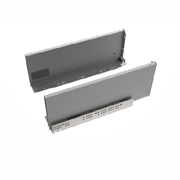 Slim T-box 4D комплект ящика 500мм, темно-серый, боковины h180мм, откр. от нажатия, для ДСП 16мм