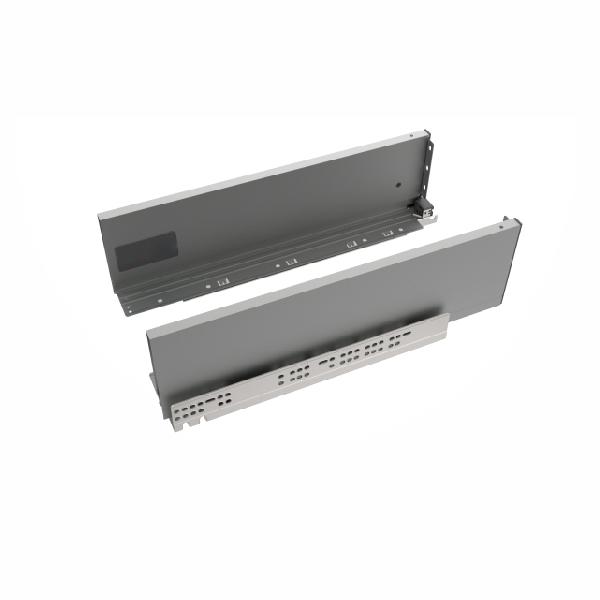 Slim T-box 4D комплект ящика 550мм, темно-серый, боковины h132мм, направляющие плавного закрывания, для ДСП 16мм